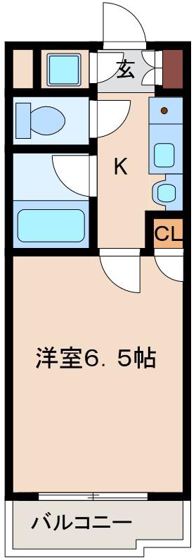 新大阪プライマリーワン(1K/6階)の間取り写真