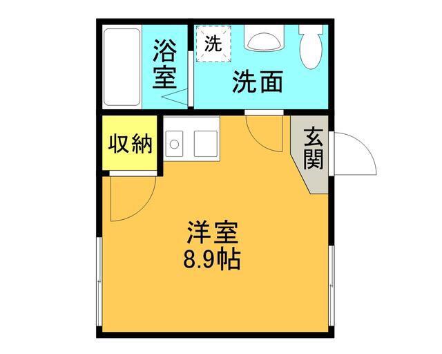 セレーノプリモI(ワンルーム/2階)の間取り写真