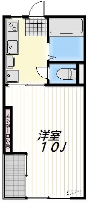 DECENT(1DK/3階)の間取り写真