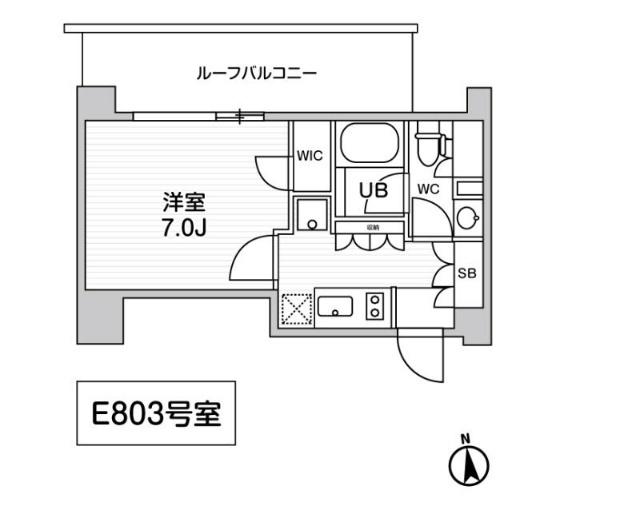 ALTERNA東池袋(1K/8階)の間取り写真