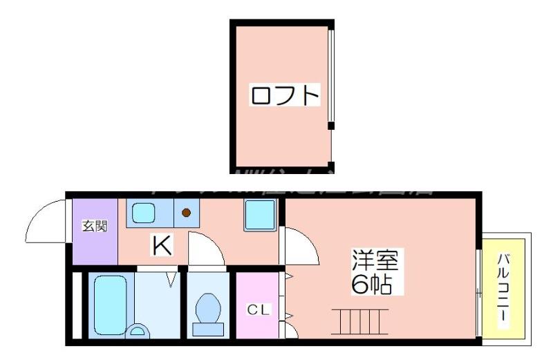 ハイム北加賀屋(1K/1階)の間取り写真
