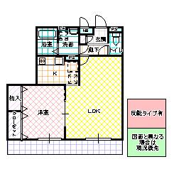 グレースヒルズI(1LDK/3階)の間取り写真