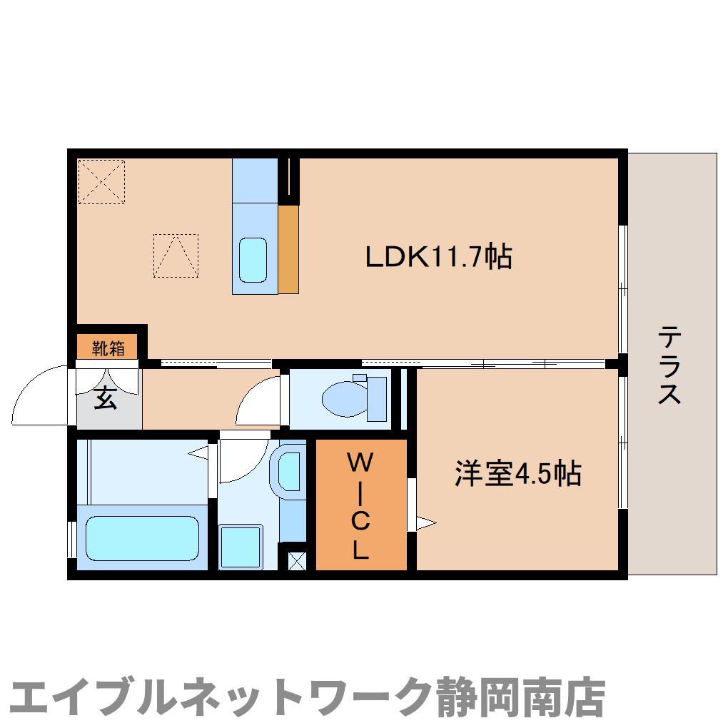 アネラ・ハレ(1LDK/1階)の間取り写真