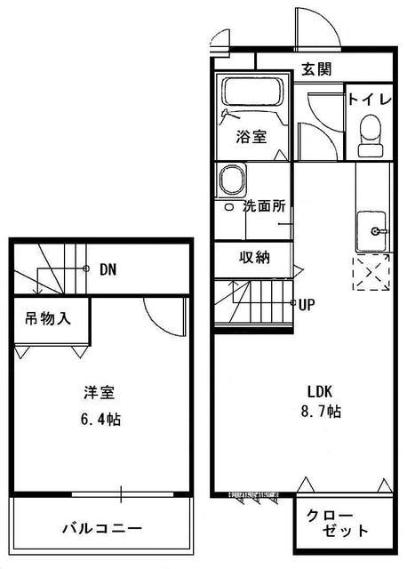 フジパレスサン(1LDK/1階)の間取り写真