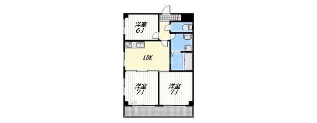 FLAT I(3DK/2階)の間取り写真
