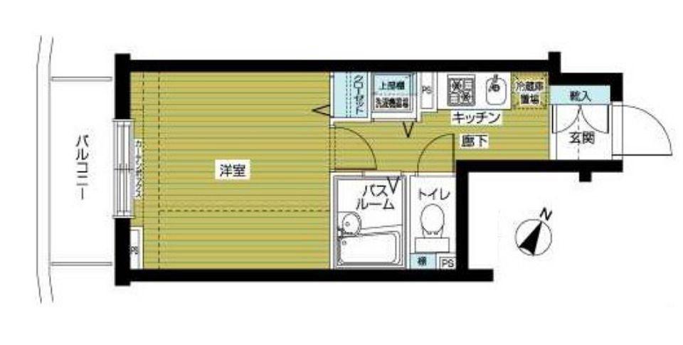 トーシンフェニックス大森町(1K/11階)の間取り写真