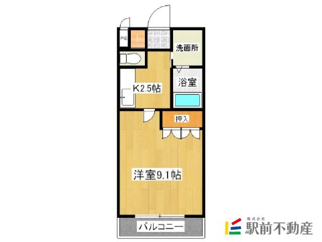 プロニティHOUSE(1K/2階)の間取り写真