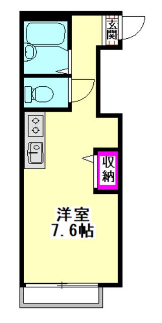 シャーメゾン西蒲田(ワンルーム/1階)の間取り写真