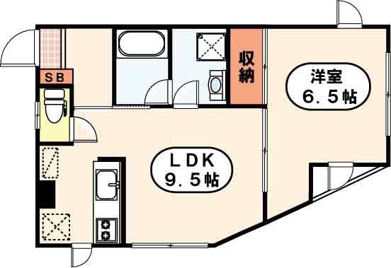 ラ マーサ(1LDK/3階)の間取り写真