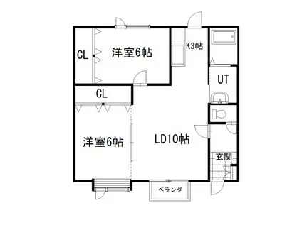 マーシュガーデン(2LDK/1階)の間取り写真