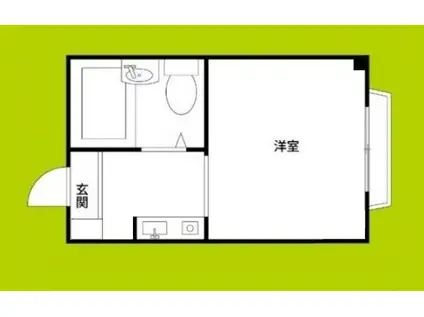 シティコーポ西今川(1K/3階)の間取り写真