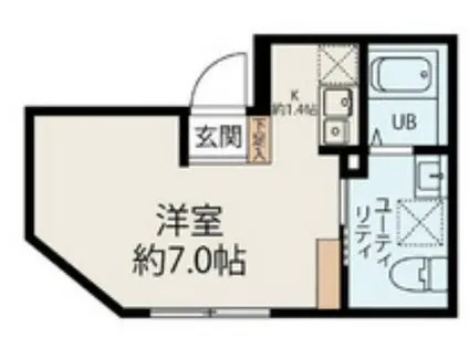 フィエルテ東向島(ワンルーム/2階)の間取り写真