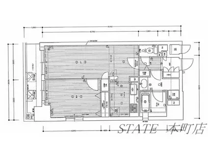 リーガル北心斎橋(1LDK/8階)の間取り写真