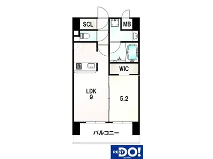スプランディッド池田&21555服町(1LDK/3階)の間取り写真
