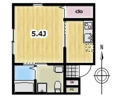 MAISON DE LAILE(1K/3階)の間取り写真