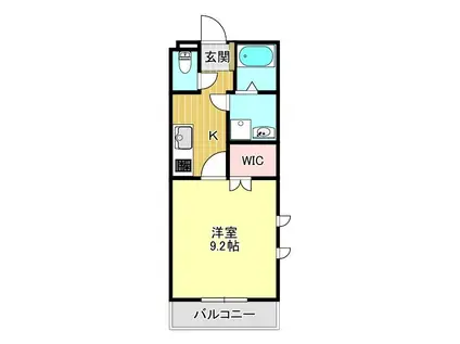 ANGE POMME(1K/5階)の間取り写真