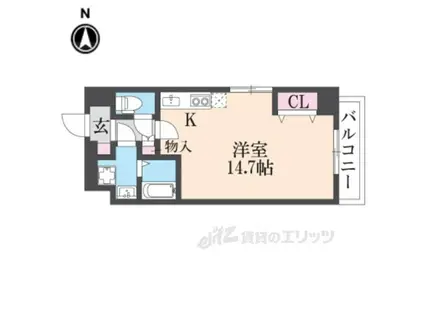 LA・VITAROSA 松栄(ワンルーム/2階)の間取り写真