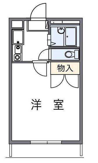 アマテラスSASAGASE(1K/3階)の間取り写真