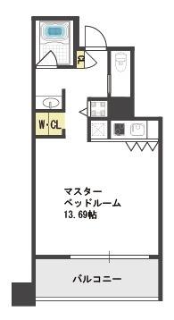 ザ タワー大阪レジデンス(ワンルーム/7階)の間取り写真