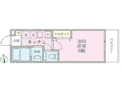 LA FORESTA FELICE(1K/3階)の間取り写真