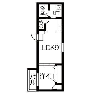 FMAISON 西加賀屋II番館(1LDK/3階)の間取り写真