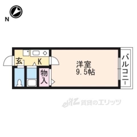 MY・LY・ANE(1K/4階)の間取り写真