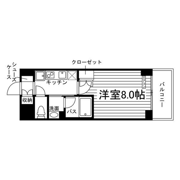 フォレスト・ヒル仙台青葉(1K/3階)の間取り写真