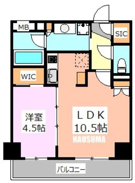 パークキューブ西ヶ原ステージ(1LDK/5階)の間取り写真