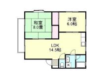 ロイヤルハイネス B(2LDK/2階)の間取り写真