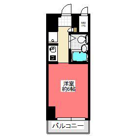 モナークマンション西川口(ワンルーム/11階)の間取り写真
