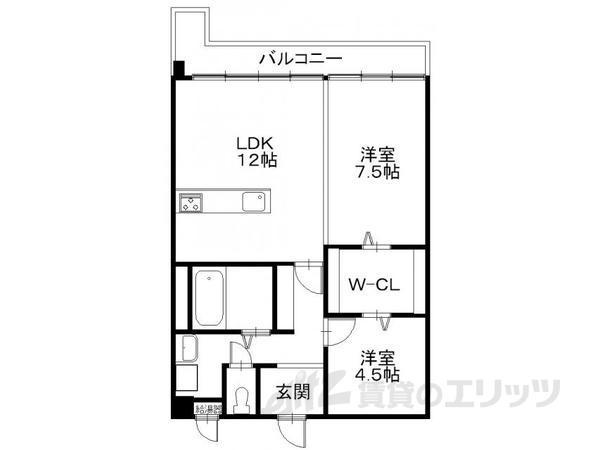 サンクリエート日辨(2SLDK/4階)の間取り写真