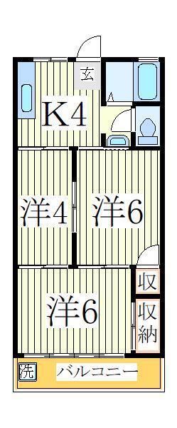 コーポラス小島(3K/3階)の間取り写真