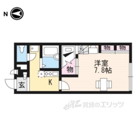 レオパレス塚修(1K/2階)の間取り写真
