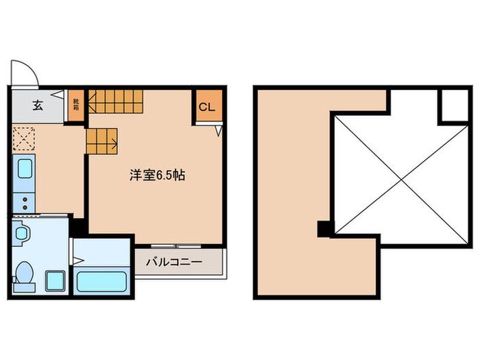 ネオグランツ(ワンルーム/1階)の間取り写真