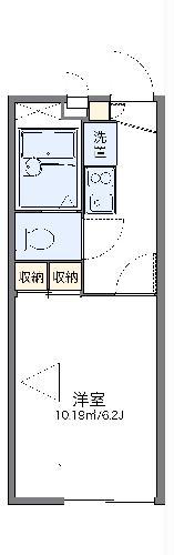 レオパレスヴァーグ(1K/2階)の間取り写真