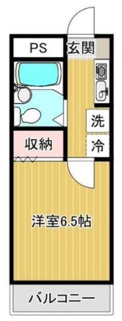 セイハイツII(1K/3階)の間取り写真