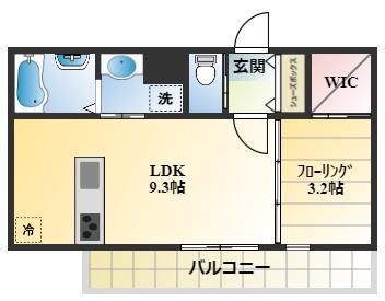GRAN PASEO ノース (1LDK/5階)の間取り写真