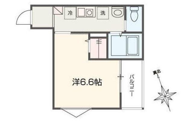 MELLAS吉祥寺(1K/2階)の間取り写真
