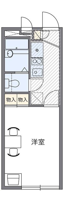 富士コーポ(1K/1階)の間取り写真