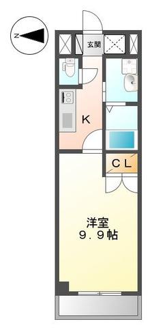 SEIMO PLACE I(1K/2階)の間取り写真