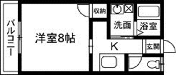 GENOVA (1SK/2階)の間取り写真