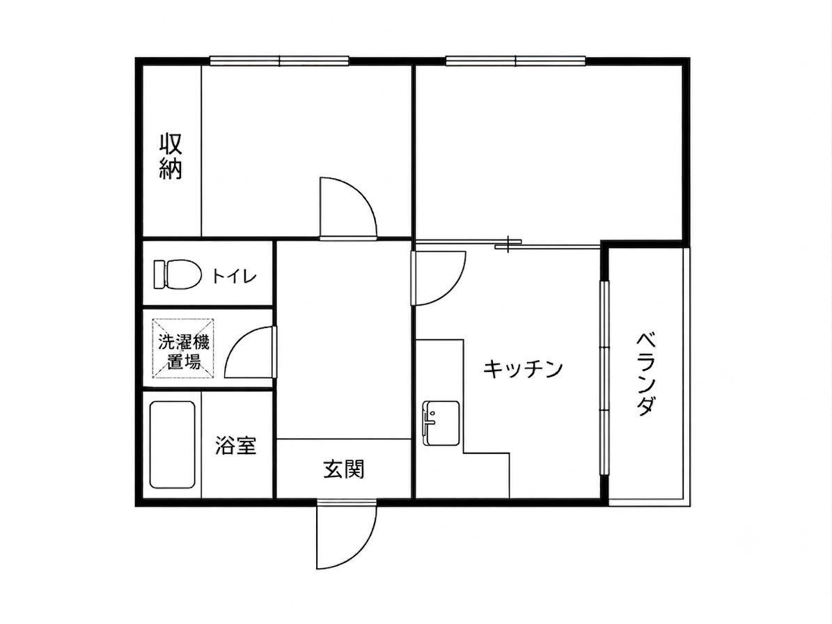 山谷物産ビル(2DK/3階)の間取り写真