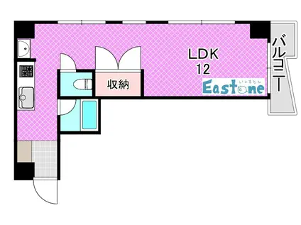 マダレットハイツ(ワンルーム/3階)の間取り写真