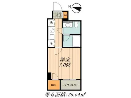 パークハビオ日本橋蛎殻町(1K/5階)の間取り写真