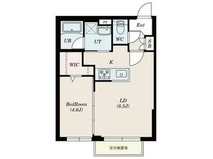 VILLA 41 KOTONI SAPPORO(1LDK/4階)の間取り写真