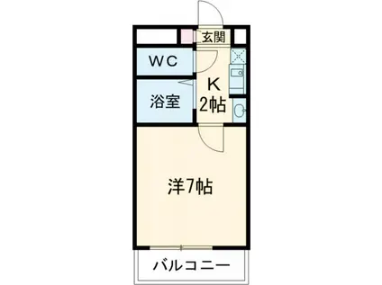 CREX大曽根(1K/2階)の間取り写真