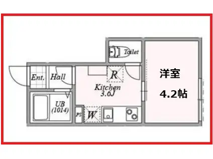 コルザ柴又(1K/1階)の間取り写真