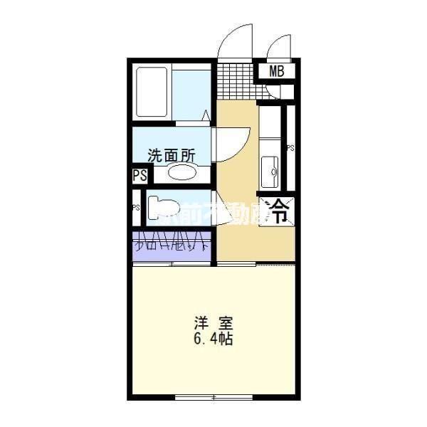 RESPIRAR(1K/2階)の間取り写真