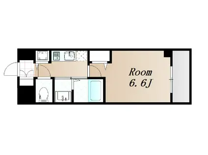 エステムコート新大阪XIVアイシー(1K/12階)の間取り写真