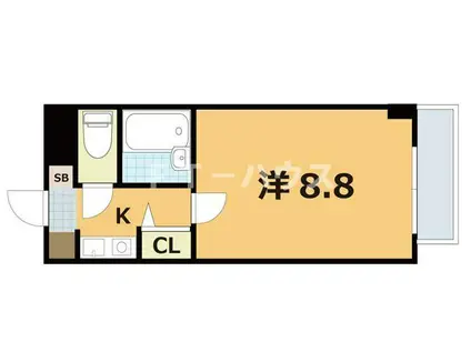 プラザ真砂(1K/5階)の間取り写真